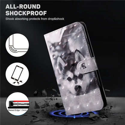 For Xiaomi Redmi Note 13 Pro 5G / Poco X6 5G Cell Phone Cases Leather Cover with Printing Pattern