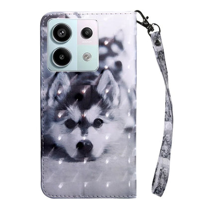 For Xiaomi Redmi Note 13 Pro 5G / Poco X6 5G Cell Phone Cases Leather Cover with Printing Pattern