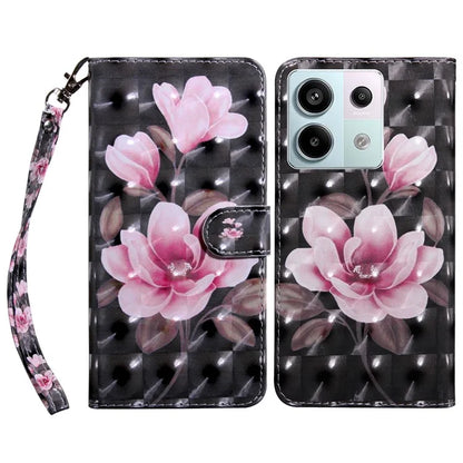 For Xiaomi Redmi Note 13 Pro 5G / Poco X6 5G Cell Phone Cases Leather Cover with Printing Pattern