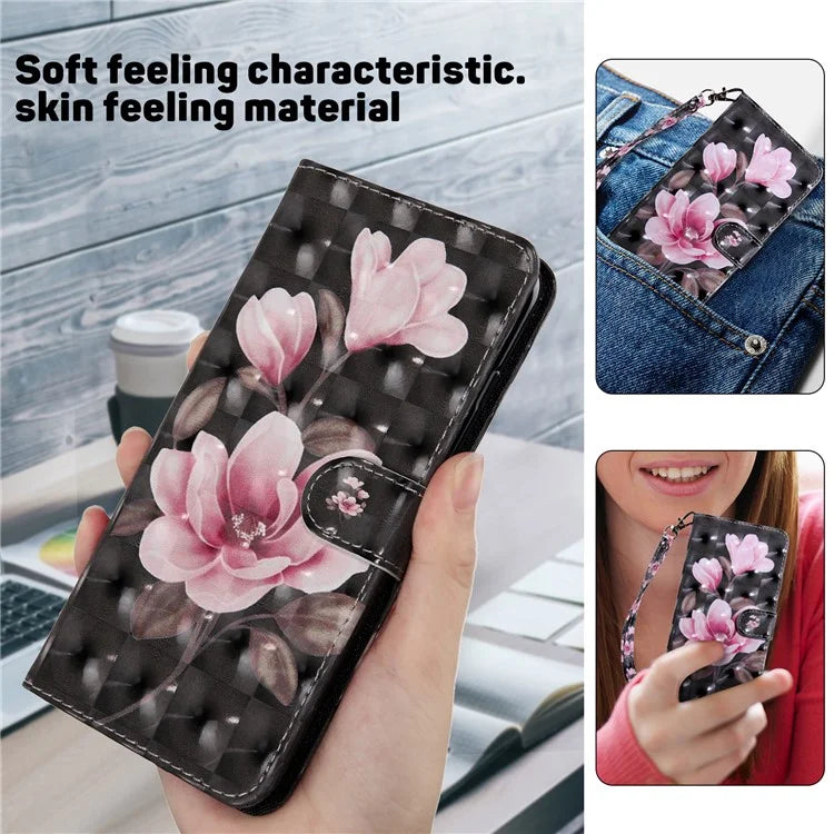 For Xiaomi Redmi Note 13 Pro 5G / Poco X6 5G Cell Phone Cases Leather Cover with Printing Pattern