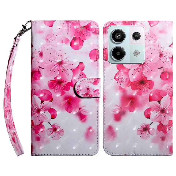 For Xiaomi Redmi Note 13 Pro 5G / Poco X6 5G Cell Phone Cases Leather Cover with Printing Pattern