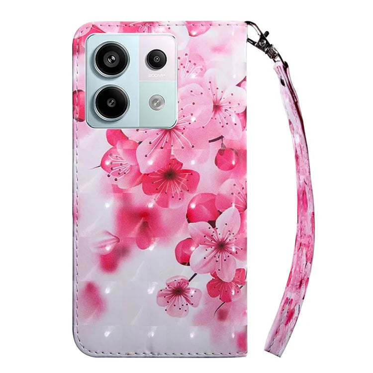For Xiaomi Redmi Note 13 Pro 5G / Poco X6 5G Cell Phone Cases Leather Cover with Printing Pattern