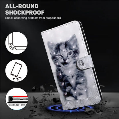 For Xiaomi Redmi Note 13 Pro 5G / Poco X6 5G Cell Phone Cases Leather Cover with Printing Pattern