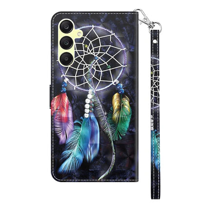 For Samsung Galaxy A25 5G (Global) (161.0 x 76.5 x 8.3mm) Pattern Printing Phone Case with Wrist Strap