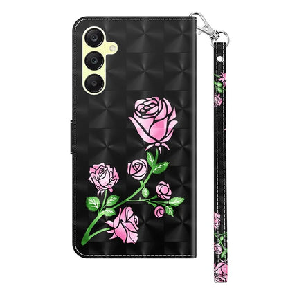 For Samsung Galaxy A25 5G (Global) (161.0 x 76.5 x 8.3mm) Pattern Printing Phone Case with Wrist Strap