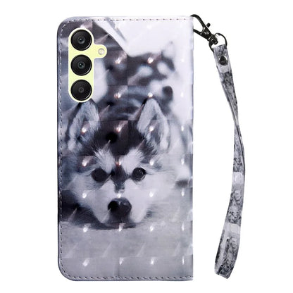For Samsung Galaxy A25 5G (Global) (161.0 x 76.5 x 8.3mm) Pattern Printing Phone Case with Wrist Strap