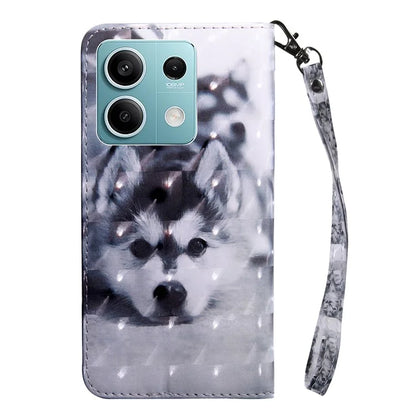 For Xiaomi Redmi Note 13 5G Cell Phone Cases 3D Pattern Printing Card Holder Cover