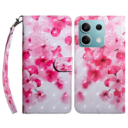 For Xiaomi Redmi Note 13 5G Cell Phone Cases 3D Pattern Printing Card Holder Cover