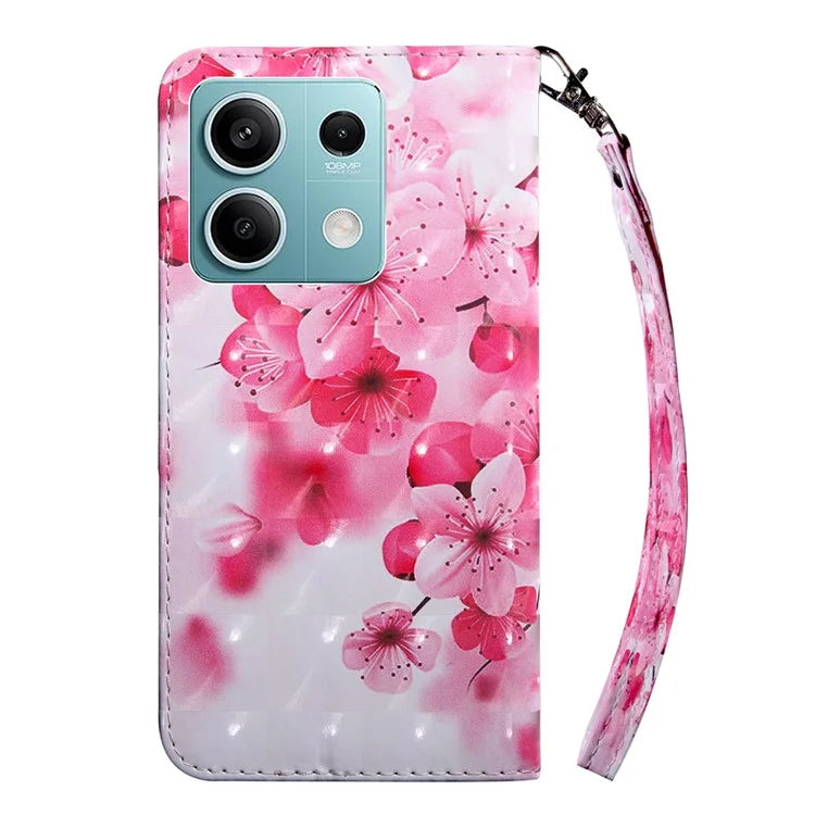 For Xiaomi Redmi Note 13 5G Cell Phone Cases 3D Pattern Printing Card Holder Cover