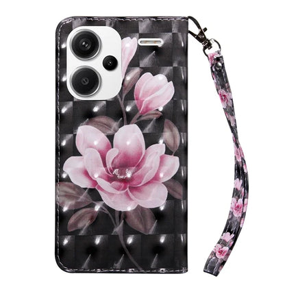 For Xiaomi Redmi Note 13 Pro+ 5G Leather Case 3D Pattern Printing Phone Cover with Hand Strap