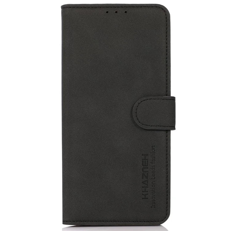 KHAZNEH For Motorola Moto G04 4G / G24 4G Phone Stand Case Wallet Cell Phone Cover with Card Slot