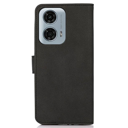 KHAZNEH For Motorola Moto G04 4G / G24 4G Phone Stand Case Wallet Cell Phone Cover with Card Slot