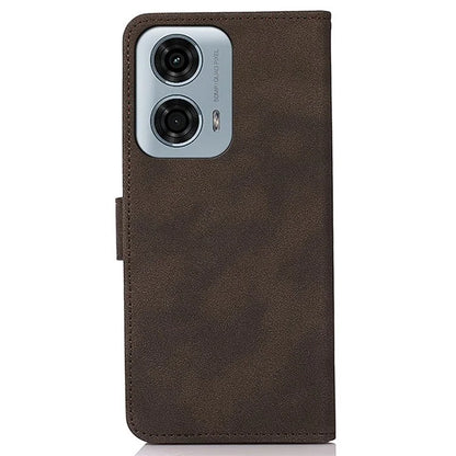 KHAZNEH For Motorola Moto G04 4G / G24 4G Phone Stand Case Wallet Cell Phone Cover with Card Slot