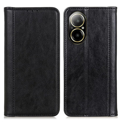 For Realme C67 4G Case Split Leather Magnetic Auto Closing Wallet Phone Cover
