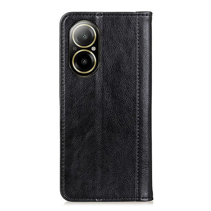 For Realme C67 4G Case Split Leather Magnetic Auto Closing Wallet Phone Cover