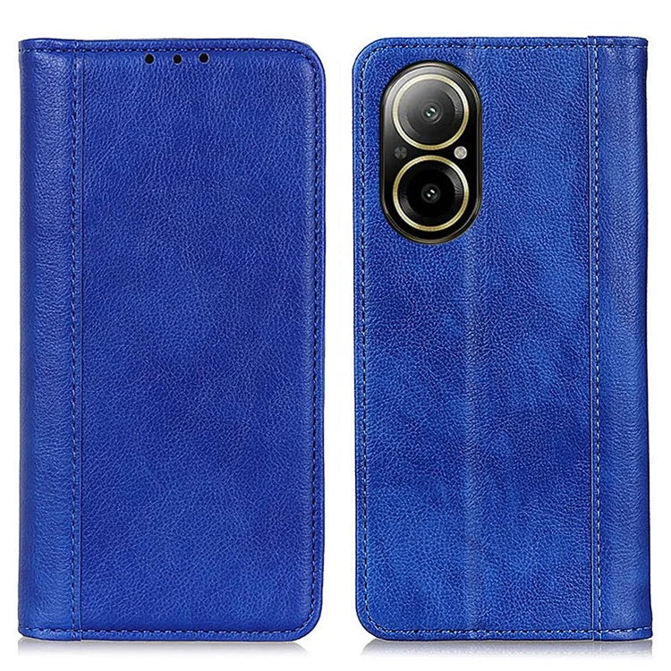 For Realme C67 4G Case Split Leather Magnetic Auto Closing Wallet Phone Cover
