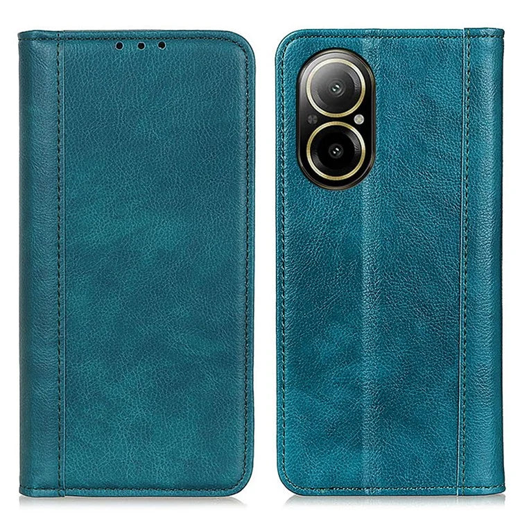 For Realme C67 4G Case Split Leather Magnetic Auto Closing Wallet Phone Cover
