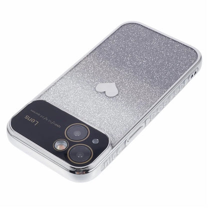 For iPhone 15 TPU Case Sparkly Glitter Electroplating Edge Phone Cover