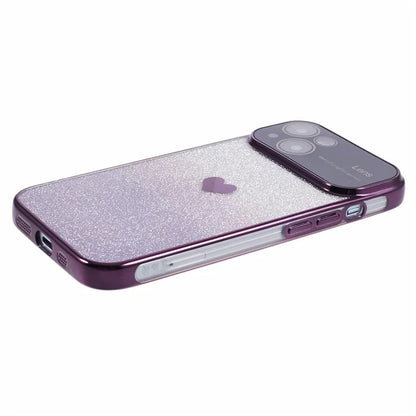 For iPhone 15 TPU Case Sparkly Glitter Electroplating Edge Phone Cover