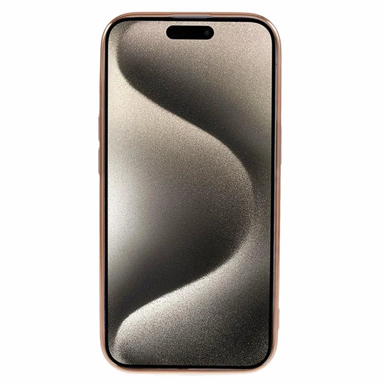 For iPhone 15 TPU Case Sparkly Glitter Electroplating Edge Phone Cover