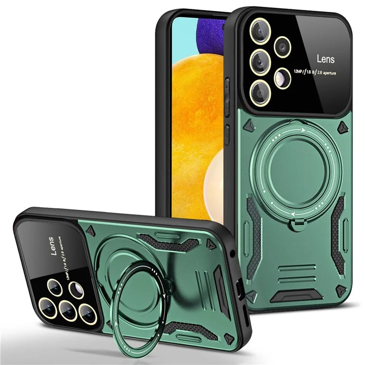 Kickstand Case for Samsung Galaxy A23 4G / A23 5G (Global Version) PC+TPU Phone Cover Compatible with MagSafe