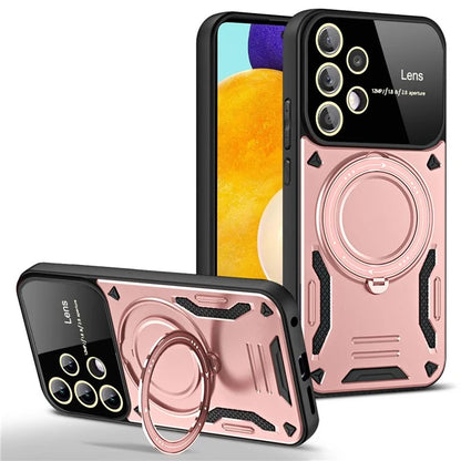 Kickstand Case for Samsung Galaxy A23 4G / A23 5G (Global Version) PC+TPU Phone Cover Compatible with MagSafe