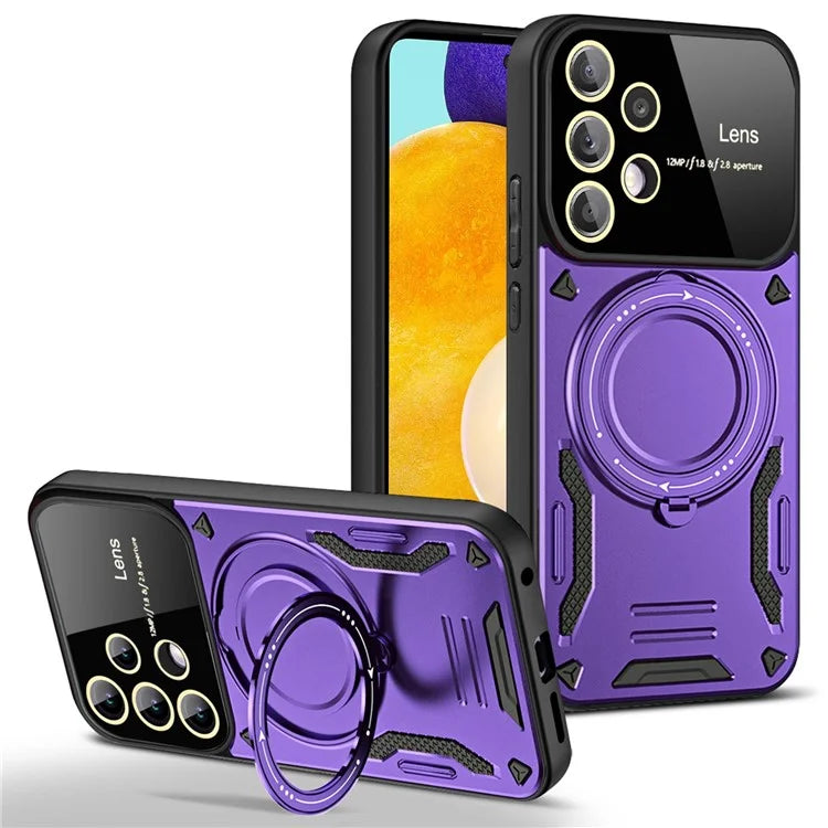 Kickstand Case for Samsung Galaxy A23 4G / A23 5G (Global Version) PC+TPU Phone Cover Compatible with MagSafe