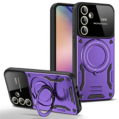 For Samsung Galaxy S23 FE Kickstand Case PC+TPU Phone Case Compatible with MagSafe