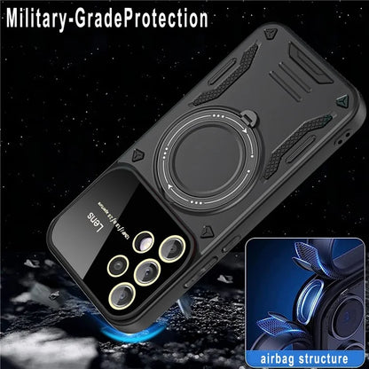 For Samsung Galaxy A32 5G / M32 5G Slim Case Kickstand PC+TPU Phone Shell Compatible with MagSafe