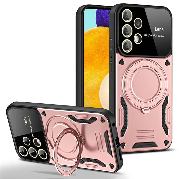 For Samsung Galaxy A32 5G / M32 5G Slim Case Kickstand PC+TPU Phone Shell Compatible with MagSafe