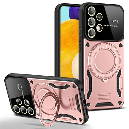 For Samsung Galaxy A32 5G / M32 5G Slim Case Kickstand PC+TPU Phone Shell Compatible with MagSafe