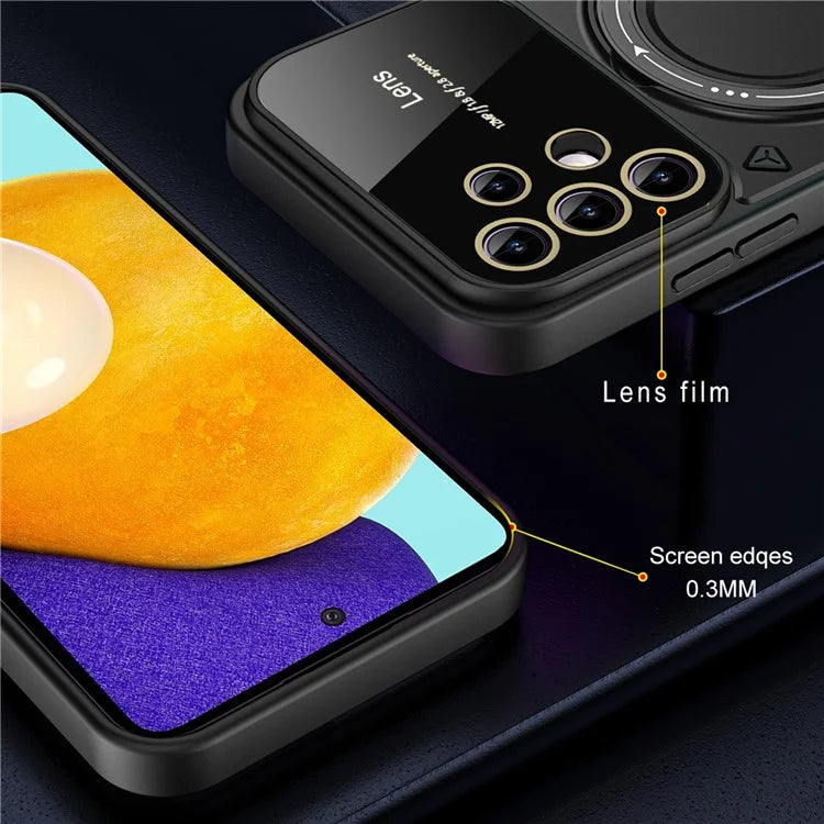 For Samsung Galaxy A32 5G / M32 5G Slim Case Kickstand PC+TPU Phone Shell Compatible with MagSafe