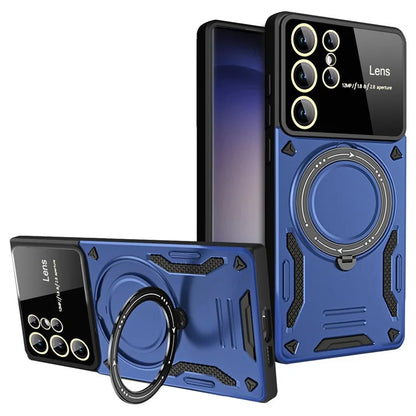 For Samsung Galaxy S22 Ultra 5G Kickstand Case Compatible with MagSafe PC+TPU Phone Cover