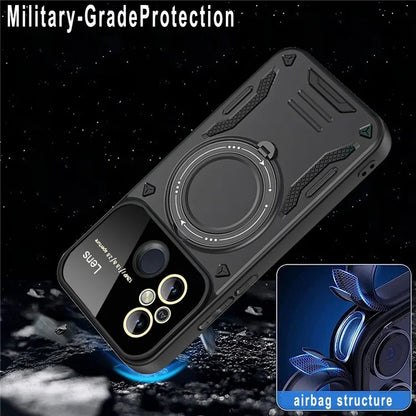 For Xiaomi Redmi 12C 4G / 11A 4G Case Compatible with MagSafe PC+TPU Kickstand Cover