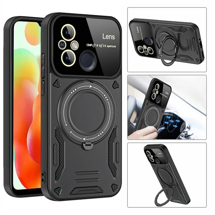 For Xiaomi Redmi 12C 4G / 11A 4G Case Compatible with MagSafe PC+TPU Kickstand Cover
