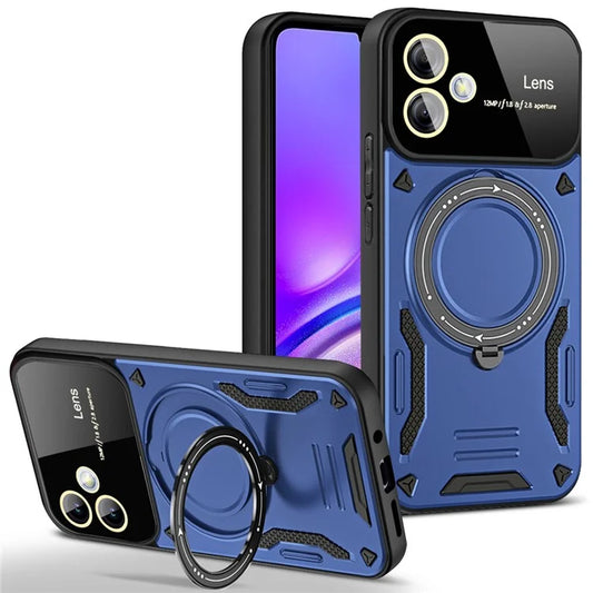 For Samsung Galaxy A05 4G Phone Case Compatible with MagSafe PC+TPU Kickstand Cover