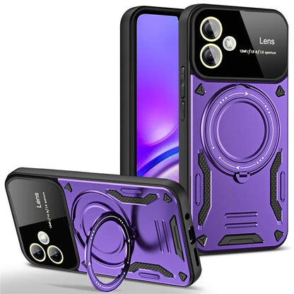 For Samsung Galaxy A05 4G Phone Case Compatible with MagSafe PC+TPU Kickstand Cover