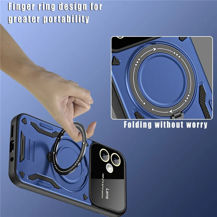 For Samsung Galaxy A05 4G Phone Case Compatible with MagSafe PC+TPU Kickstand Cover