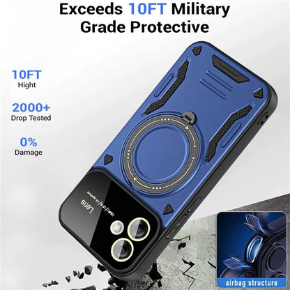 For Samsung Galaxy A05 4G Phone Case Compatible with MagSafe PC+TPU Kickstand Cover