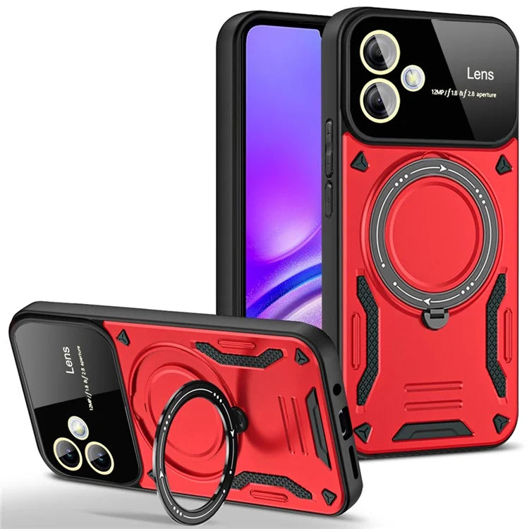 For Samsung Galaxy A05 4G Phone Case Compatible with MagSafe PC+TPU Kickstand Cover