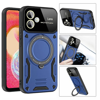For Samsung Galaxy A05 4G Phone Case Compatible with MagSafe PC+TPU Kickstand Cover