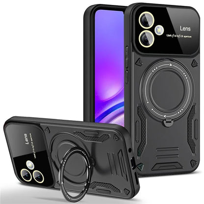 For Samsung Galaxy A05 4G Phone Case Compatible with MagSafe PC+TPU Kickstand Cover