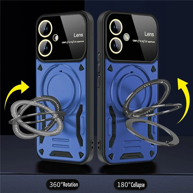 For Samsung Galaxy A05 4G Phone Case Compatible with MagSafe PC+TPU Kickstand Cover