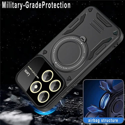 For Xiaomi 14 Pro Case PC+TPU Rotary  Kickstand Magnetic Phone Cover