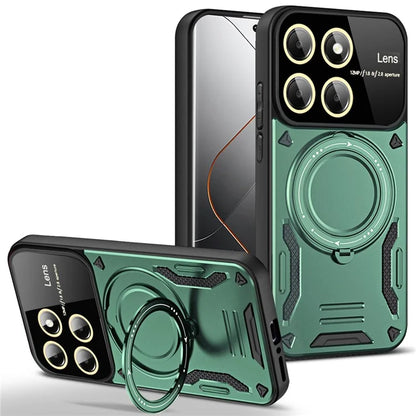 For Xiaomi 14 Pro Case PC+TPU Rotary  Kickstand Magnetic Phone Cover