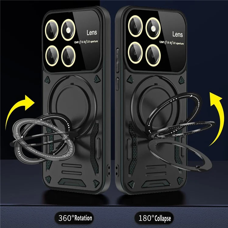 For Xiaomi 14 Pro Case PC+TPU Rotary  Kickstand Magnetic Phone Cover