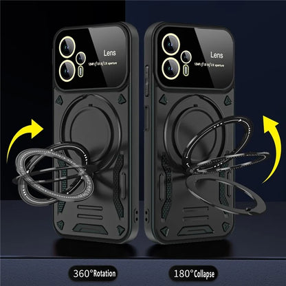 For Motorola Moto G53 5G / G13 4G Magnetic Case TPU+PC Back Cover Rotary Kickstand