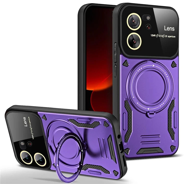 For Xiaomi 13T / 13T Pro / Redmi K60 Ultra Magnetic Phone Case Kickstand PC+TPU Hybrid Cover