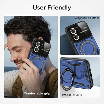 For Xiaomi 13T / 13T Pro / Redmi K60 Ultra Magnetic Phone Case Kickstand PC+TPU Hybrid Cover