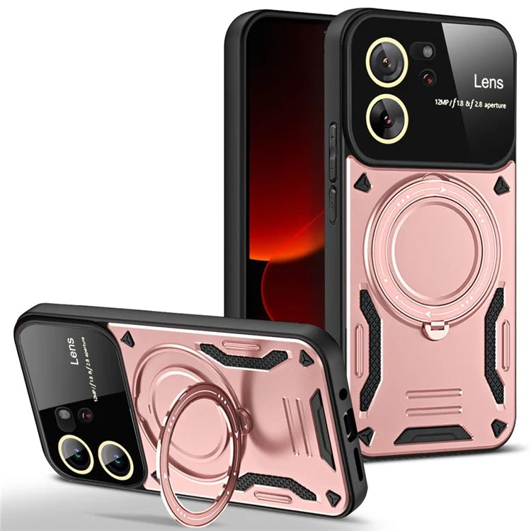 For Xiaomi 13T / 13T Pro / Redmi K60 Ultra Magnetic Phone Case Kickstand PC+TPU Hybrid Cover